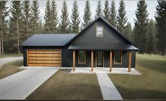 1,700 Sqft (Living) Modern Farm House with – 3 Bd, 2.5 Ba, 2 car garage