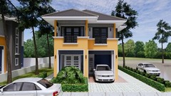 20×31 Feet Small House Plan 6×9.5 Meter 3 Beds 3 Baths Hip Roof (A4 Hard Copy)