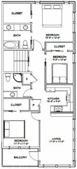 44×48 Apartment with 2-Car 1-RV Garage – PDF FloorPlan – 1,645 sqft – Model 5Q