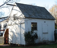 Timber Frame Shed Plans size 12′ x 16′ with 2 doors, printed plans on 8 1/2×11