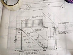 1989 Vintage 2 Story Double Car Garage Addition 18 Page Paper Blueprint Plan