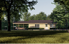 Tiny Home Plans – 2 Bedroom Single Story 28×36 1008sqft + Garage