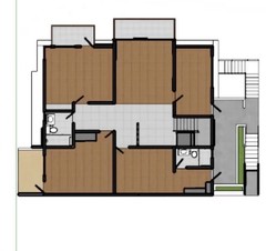 4 bedroom house plan ( on slope land )