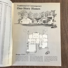 1981 Vintage 166 Contemporary Home Plans HOUSE Floor Plans Book SEE INDEX