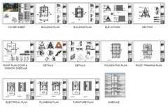 22’x38’ 2 Beds, 1 Bath Small A-Frame Cabin Architectural Build Plans PDF.