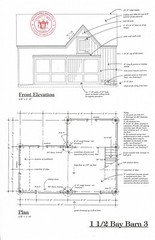 Ashokan Pole-Barn Plans with Loft – 3 Complete Sets of Blueprints (eB-301×3)