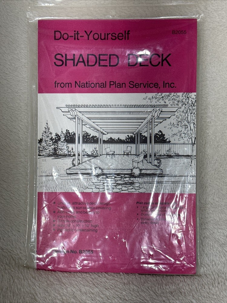 Do It Yourself Shaded 16×10’ Deck Plans From National Plan Service