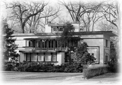 Baker Residence, a luminous Prairie Style home by William Drummond printed plans