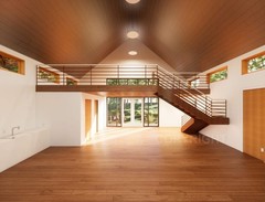 Modern Vacation Cabin Loft 30′ x 30′ Open Plan Cabin / Design Blueprint House Co