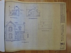 HISTORICAL REPLICATIONS HOUSE PLANS 3 COMPLETE SETS of BLUEPRINTS PLAN 1098