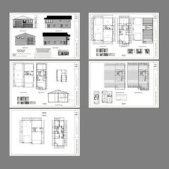 40×48 Apartment with 2-Car 1-RV Garage – PDF FloorPlan – 1,350 sqft – Model 2