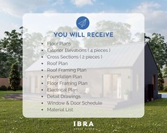 Modern Cabin House, 20′ x 44′, 880 Sq Ft, Tiny House, Architectural Plans