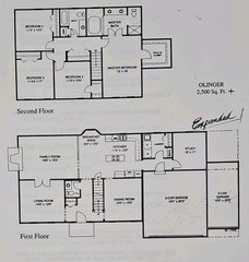 1995 Home Builder Blueprints Architectural Drawings Set Of 3 w Revisions SHODEEN