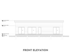 Modern Cabin House, 20′ x 44′, 880 Sq Ft, Tiny House, Architectural Plans