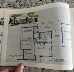 Vintage 1945 Future Homes Co Home Plan Catalog MCM Ranchers 50 Colorful Drawings