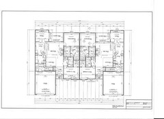 Full Set of Condominium / Duplex building plans 1,530 sq ft