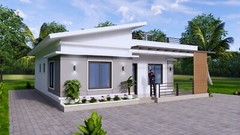 33×33 Feet Small House Plan 10×10 Meter 3 Bed 2 Bath Terrace PDF & A4 Hard Copy