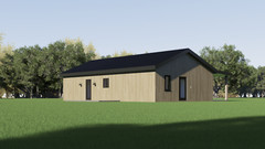 Barndominium, 2 Bedroom 2 Bath 1200 sq ft Floor Plan, 25’x48 | PDF DOWNLOAD