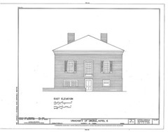 Residence at Univ. of Virginia by Thomas Jefferson, printed house plans set
