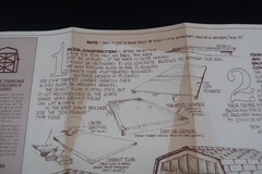 Vtg Barn Kit Build Instructional Information Ephemera 1978 Jer MFG. USA Unusual