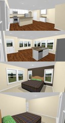 40×42 Apartment with 2-Car 1-RV Garage – PDF FloorPlan – 1,153 sqft – Model 2A