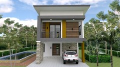 Small House Plan 20×36 Feet 6×11 Meter 3 Beds 3 Baths Shed Roof (A4 Hard Copy)