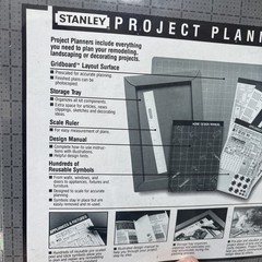 2x Stanley Project Planners DECK KITCHEN Designer Scale Gridboard NEW SEALED LOT