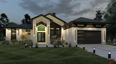 BLUEPRINTS CONTEMPORARY HOUSE PLAN ARCHUP #117