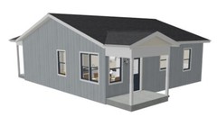 Complete Construction Plans PDF for residence or cabin 1024 SF 2BR 1B 1/4″ Scale