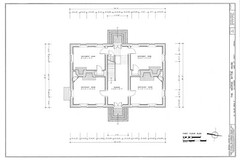 Traditional Brick House, Colonial Williamsburg architectural PRINTED PLANS