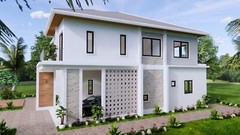 36×40 Feet Modern House Plan 11×12 Meter 4 Beds 4 Baths Hip Roof (A4 Hard Copy)