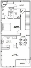 44×48 Apartment with 2-Car 1-RV Garage – PDF FloorPlan – 1,666 sqft – Model 5L