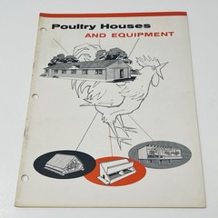 1960 Poultry Brooder Range Laying Shed Barn House Equipment Plans Blueprints