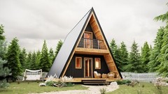22’x42′ Tiny House Plan 1 Bed, 1 Bath Architectural Build Plans PDF Download