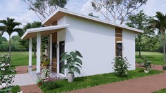 10×20 Ft Small House Plan | 1 Bed 1 Bath | 3x6m PDF + A4 Hard Copy and Cad files
