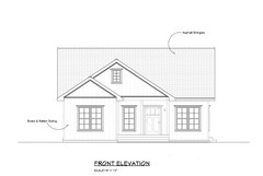 Custom Cottage Modern House Plan with 2 Beds 1 Bath PDF Hard (A4 Copy) FREE CAD