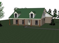 Blanche_1415G-1 Brick, 3 bed / 2 bath , 2 car garage, future upstairs, PDF