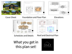 1,100 Sqft of Living space – 3bed 2 bath Small Modern Farm House