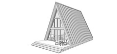 22’x42′ Tiny House Plan 1 Bed, 1 Bath Architectural Build Plans PDF Download