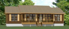 60×30 House — 4 bedroom 3 Bath — 1,800 sqft — PDF Floor Plan — Model 2D