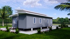 3 High Cub Container 24×40 Feet 2 Beds 1 Bath Shed Roof PDF (A4 Hard Copy)