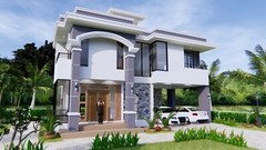 House Plan 11×8 Meter 36×26 Feet 3 Beds 3 Baths Terrace Roof PDF (A4 Hard Copy)