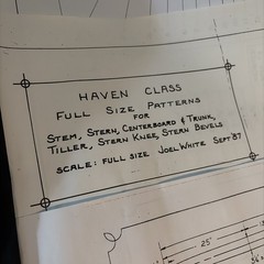 Joel White Haven 12 1/2 Sailboat Boatbuilding Plans 8 Large Sheets Detailed