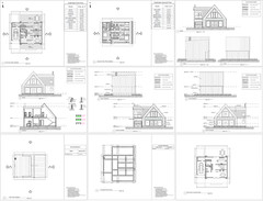 43’x29’ 3 Beds, 4 Baths Cozy A-Frame House Architecture Plans PDF Download.