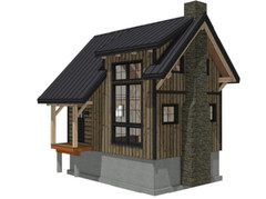 18′ x 24′ Gravel Run Cabin Timber Frame Plan Set
