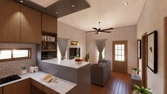 Small House 1 bedroom 7 x 8 M Home Building Plan
