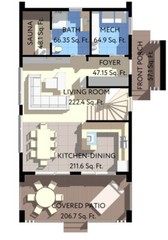 29’x44’ 3 Bed, 3 Bath Premium Barnhouse Architectural Build Plans PDF.
