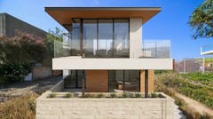 The Vista — Luxury Modern Contemporary Hillside House Plan – Sandbaggy