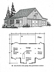 6 Gardeners’ Barn and Garage Designs – Complete Pole-Barn Building Plans (B10)