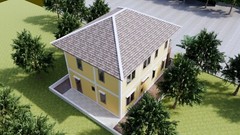 26×33 Feet House Design Plan 8×10 Meter 3 Beds 3 Baths Hip Roof (A4 Hard Copy)